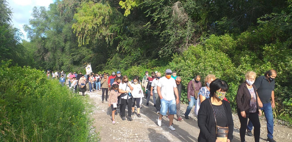 Caminata simbólica en defensa del Camino Provincial S-514, la cultura y la historia de Malagueño