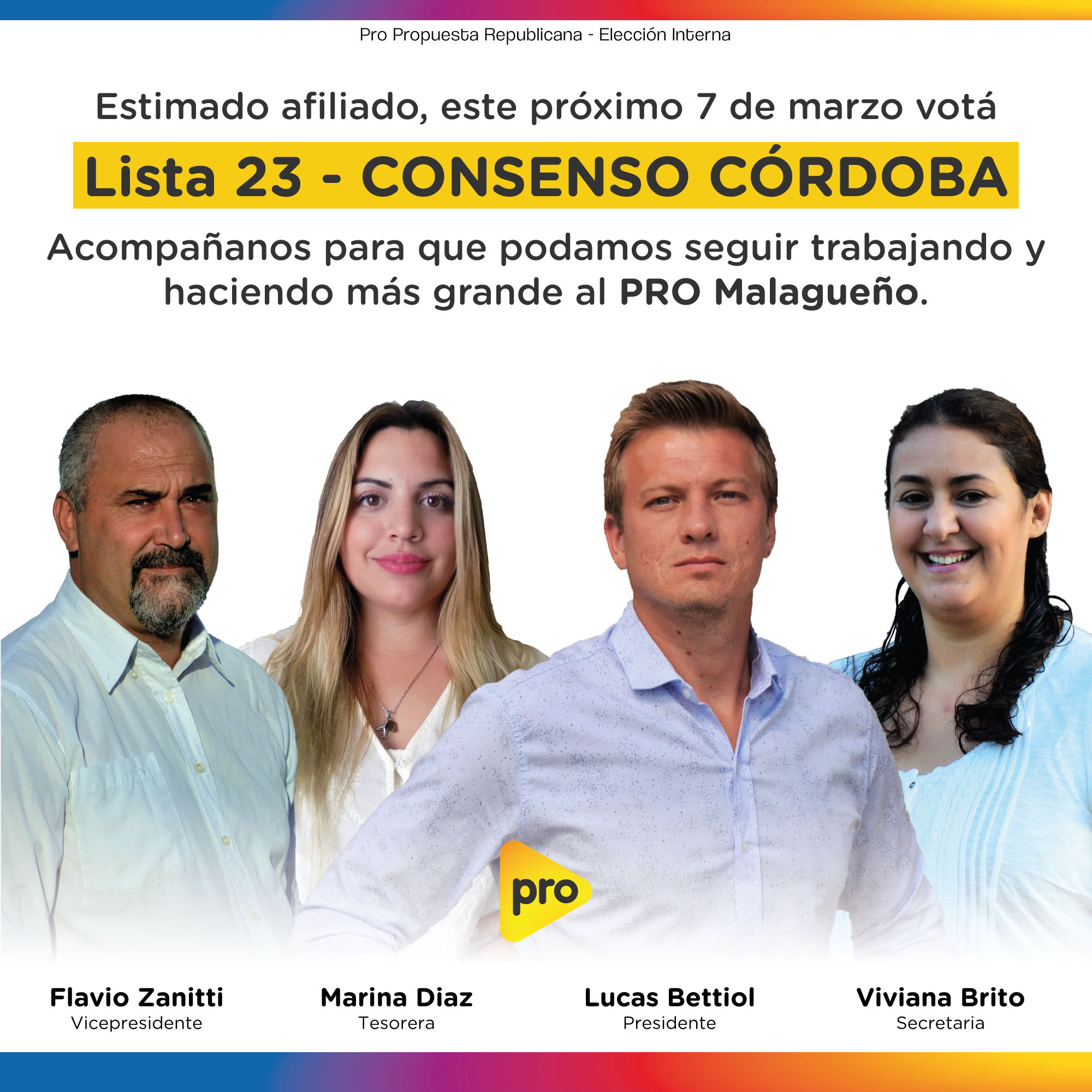Internas PRO - Circuito Malagueñio - Junta Ejecutiva - Candidatos