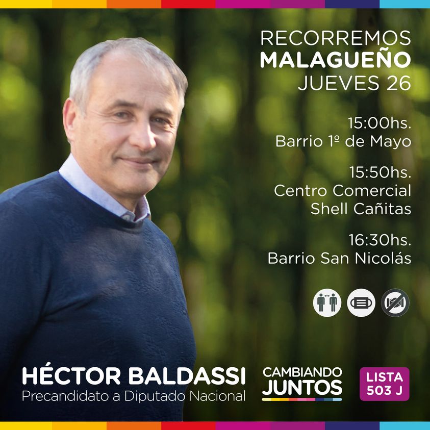 Hector Baldassi visita Malagueño