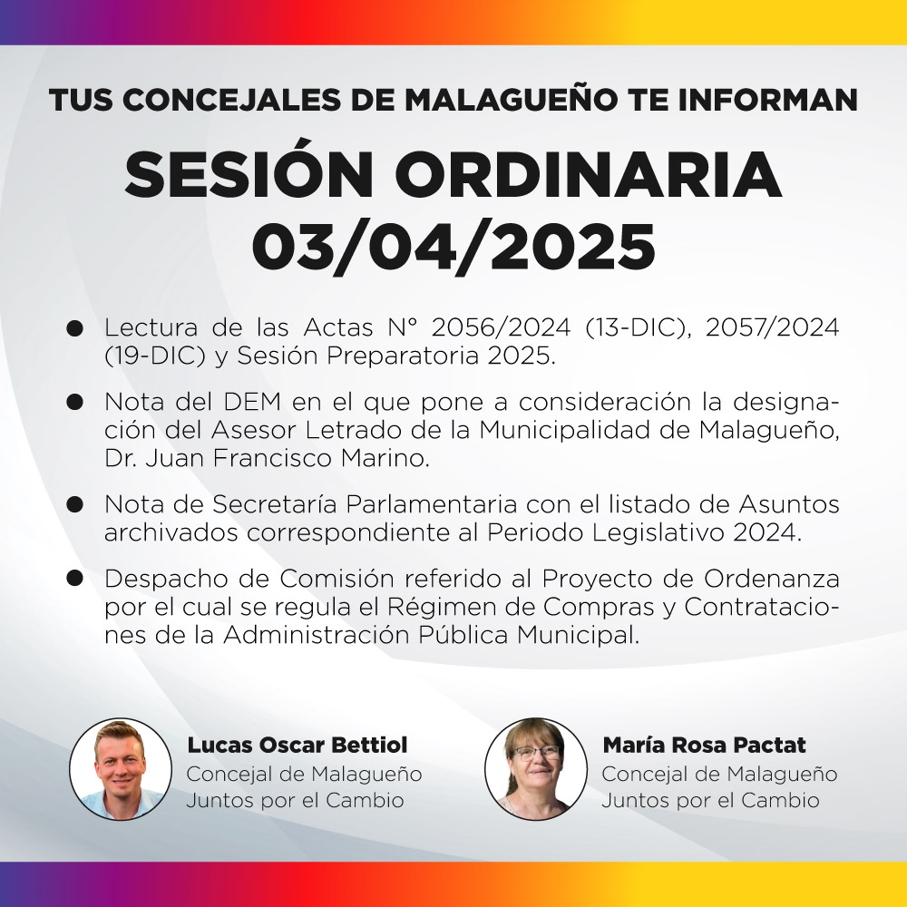 Sesión ordinaria 03/04/2025