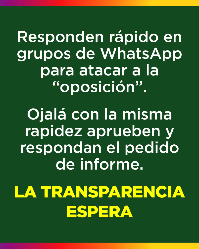 La transparencia espera
