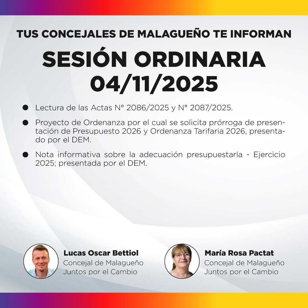 Sesión ordinaria 04/11/2025