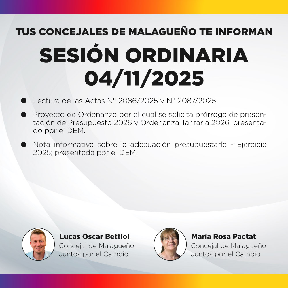 Sesión ordinaria 04/11/2025