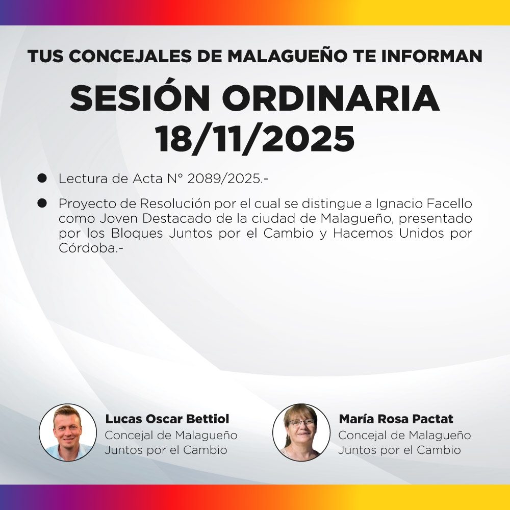 Sesión ordinaria 18/11/2025