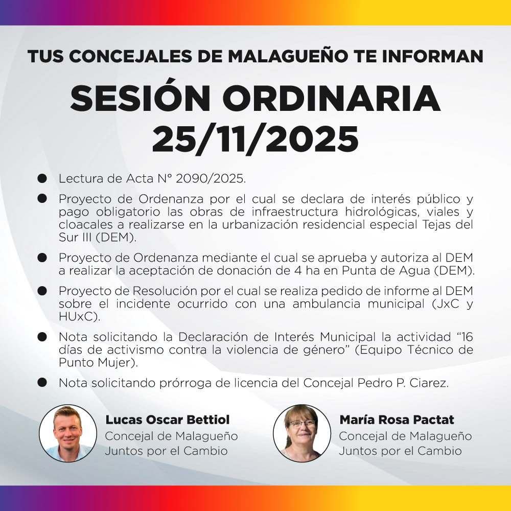 Sesión ordinaria 25/11/2025