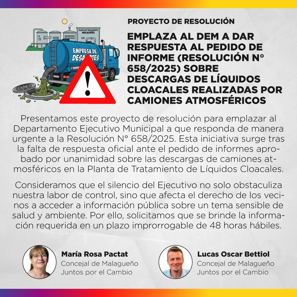 Proyecto de resolución - Emplaza al DEM a dar respuesta a la Resolución N° 658/2025