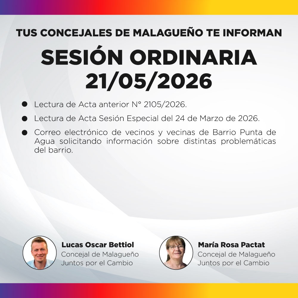 Sesión ordinaria 21/05/2026