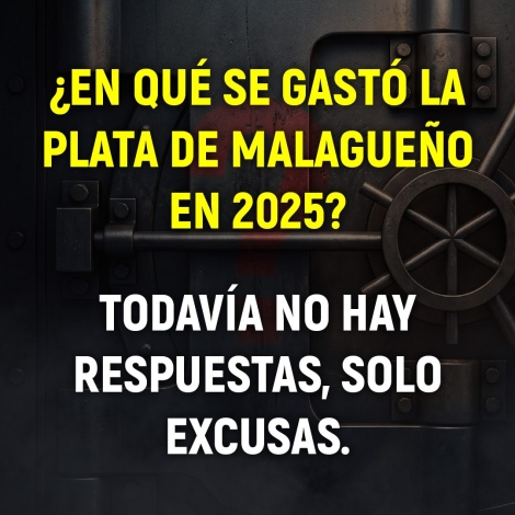 ¿En qué se gastó la plata de Malagueño en 2025? Todavía no hay respuestas, solo excusas.